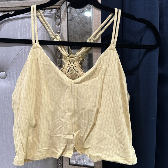 💛AERIE RIBBED APPLIQUE LACE LONGLINE BRALETTE - Picture 3 of 13